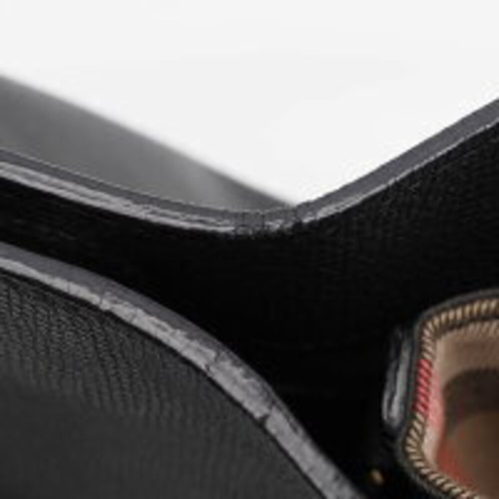 Burberry Canter Tote Bag Leather Canvas Handbag Shoulder Nova Check Tartan - Picture 7 of 8